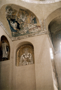 Vorschaubild (Zisterzienser-) Kloster, Mosaik mit Geburt Christi